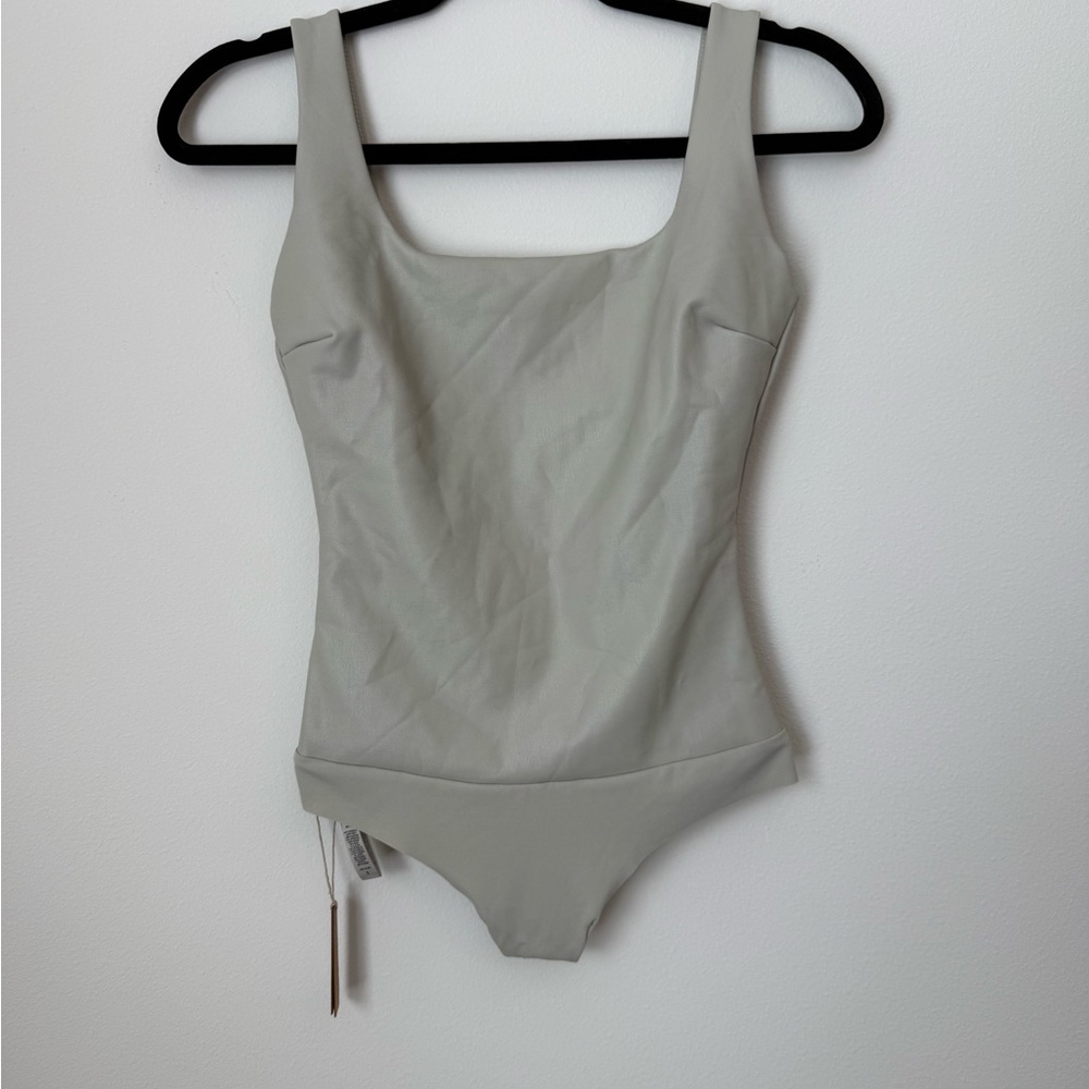 SKIMS Cream Bodysuit Top